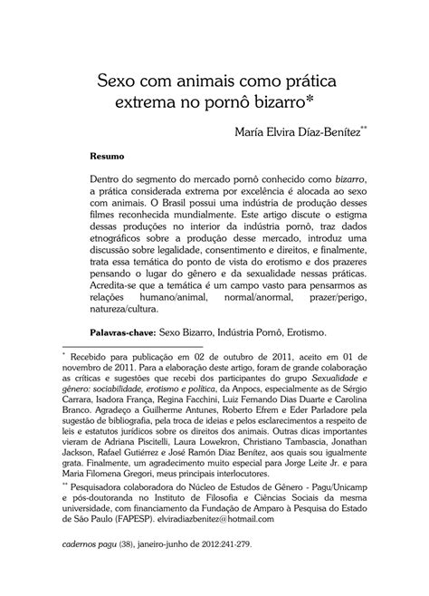 Sexo com animais como prática extrema no pornô bizarro*